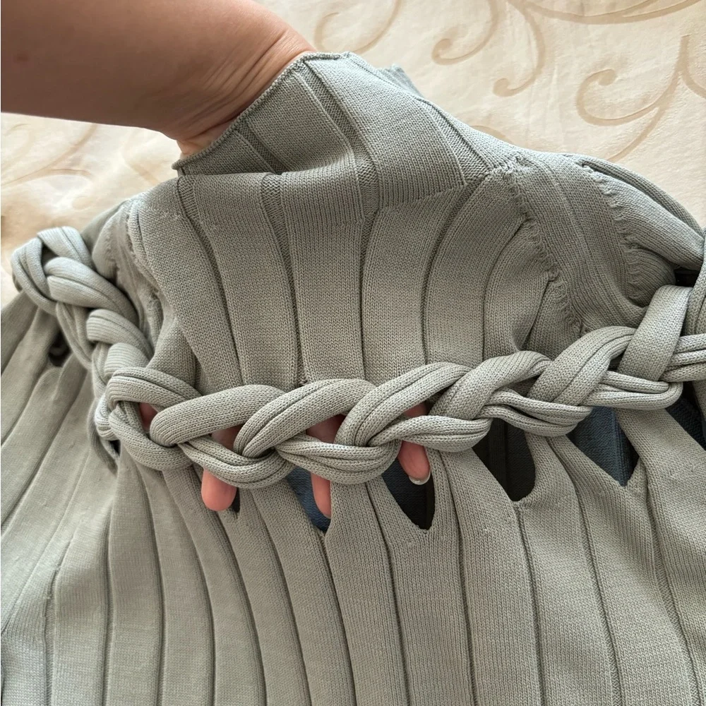 Dion Lee gray sleeve dress - Picture 5 of 9